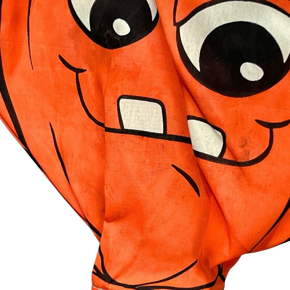 Pair VTG Halloween Jack O Lantern Hanging Wind Sock Lantern Silly Face 10” READ - Picture 7 of 10